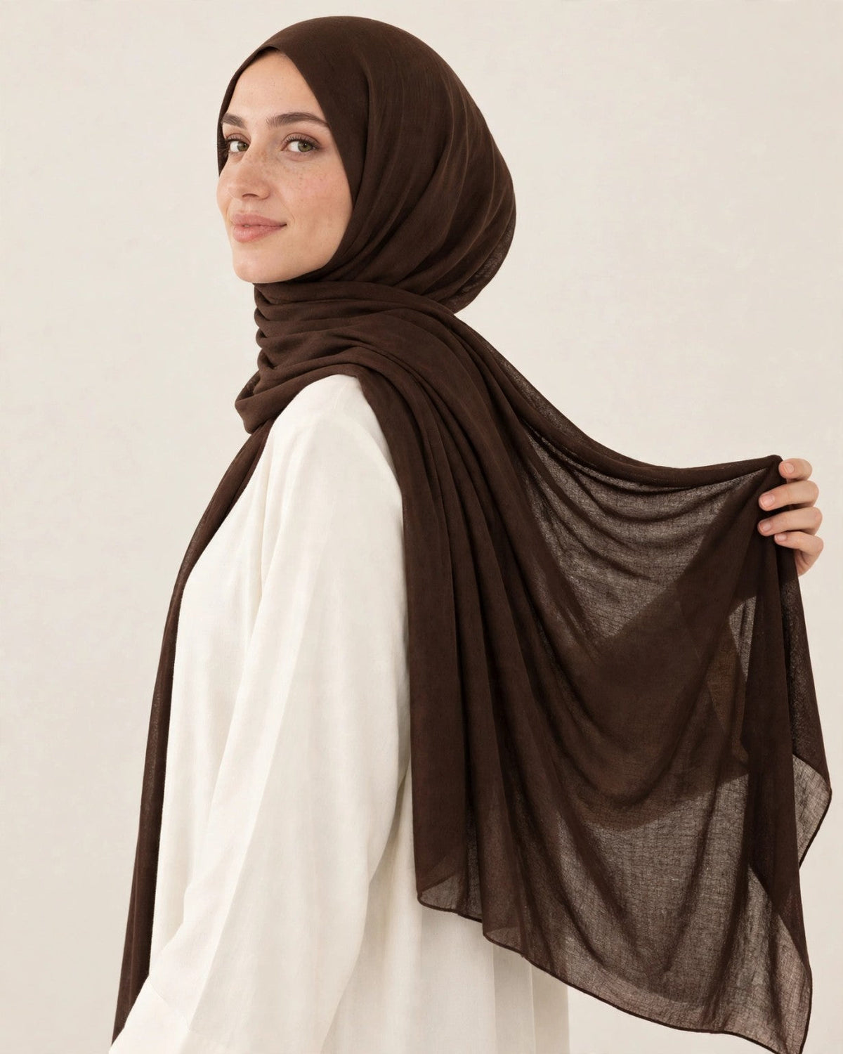 Dark Brown fabric flow