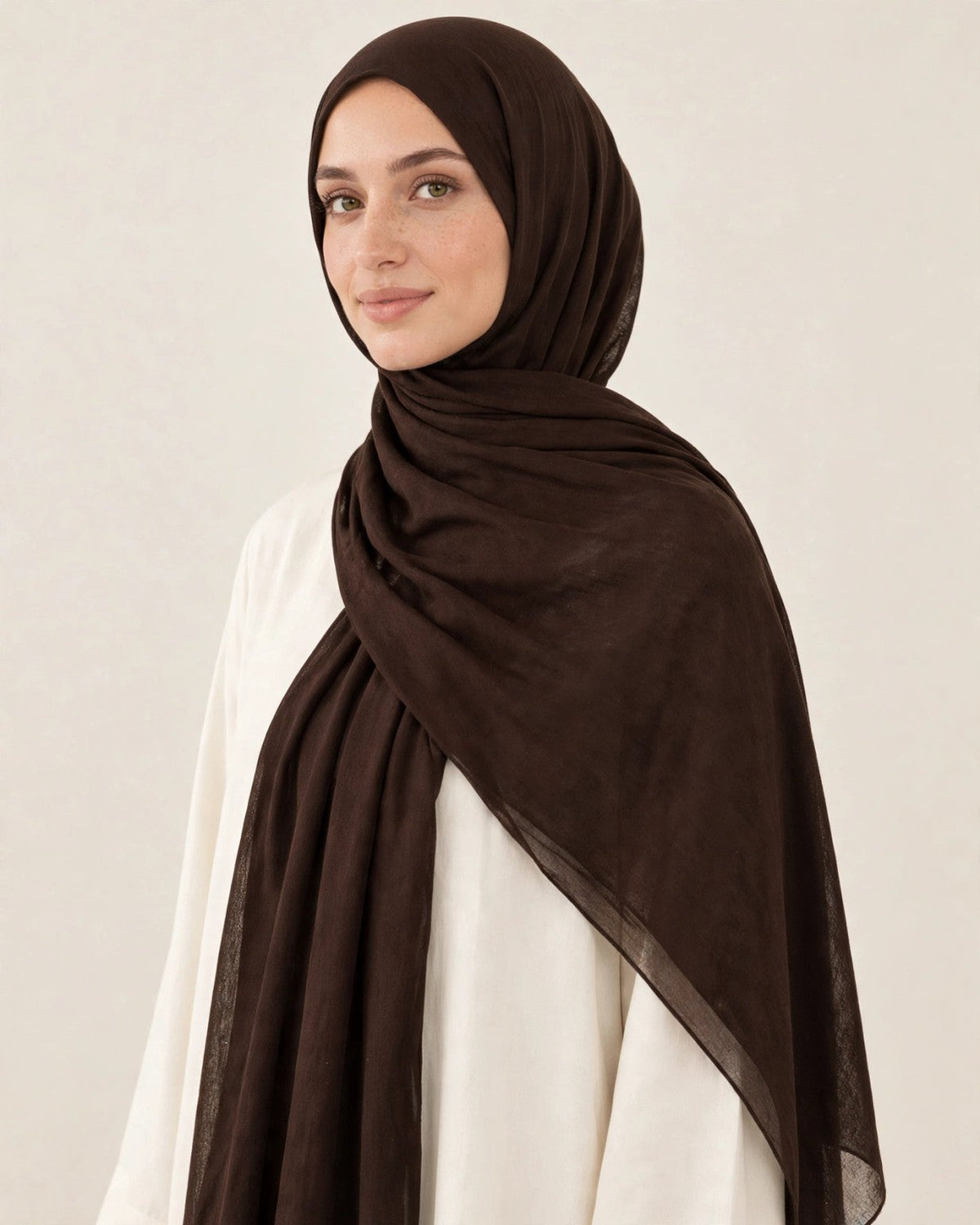 Dark Brown front drape