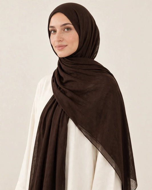 Dark Brown front drape