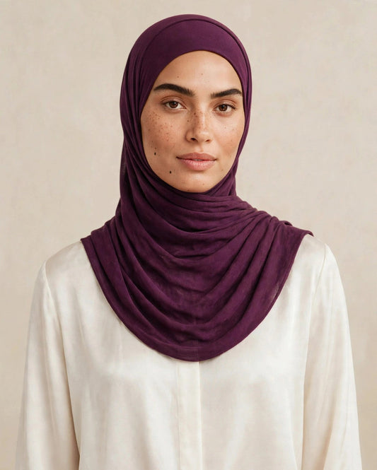 Purple #72 modal hijab photo 1