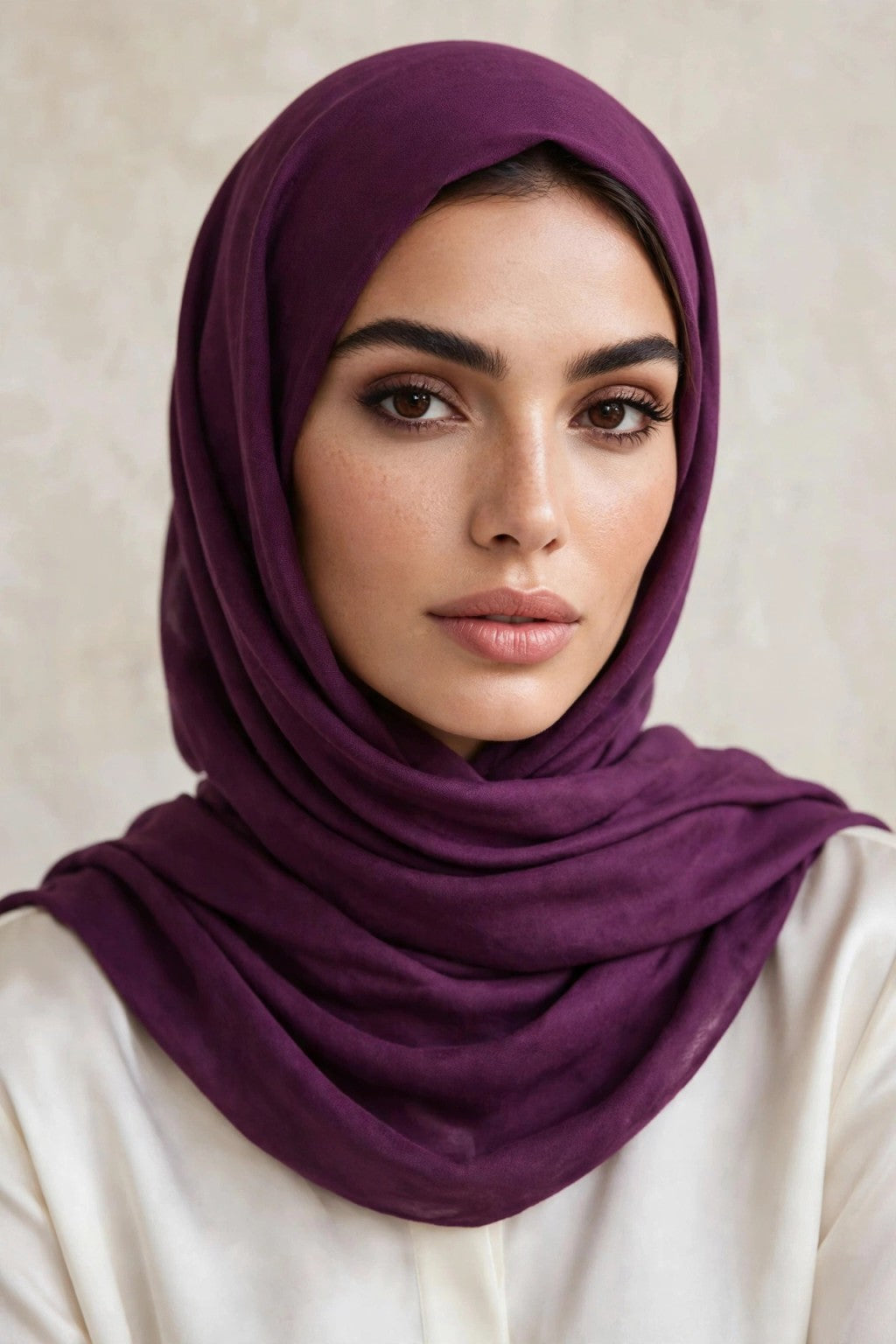 Purple #72 modal hijab photo 7