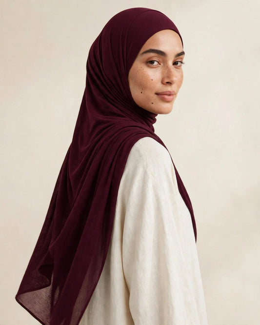 LUMA Signature Modal Wine #82 — side and back drape