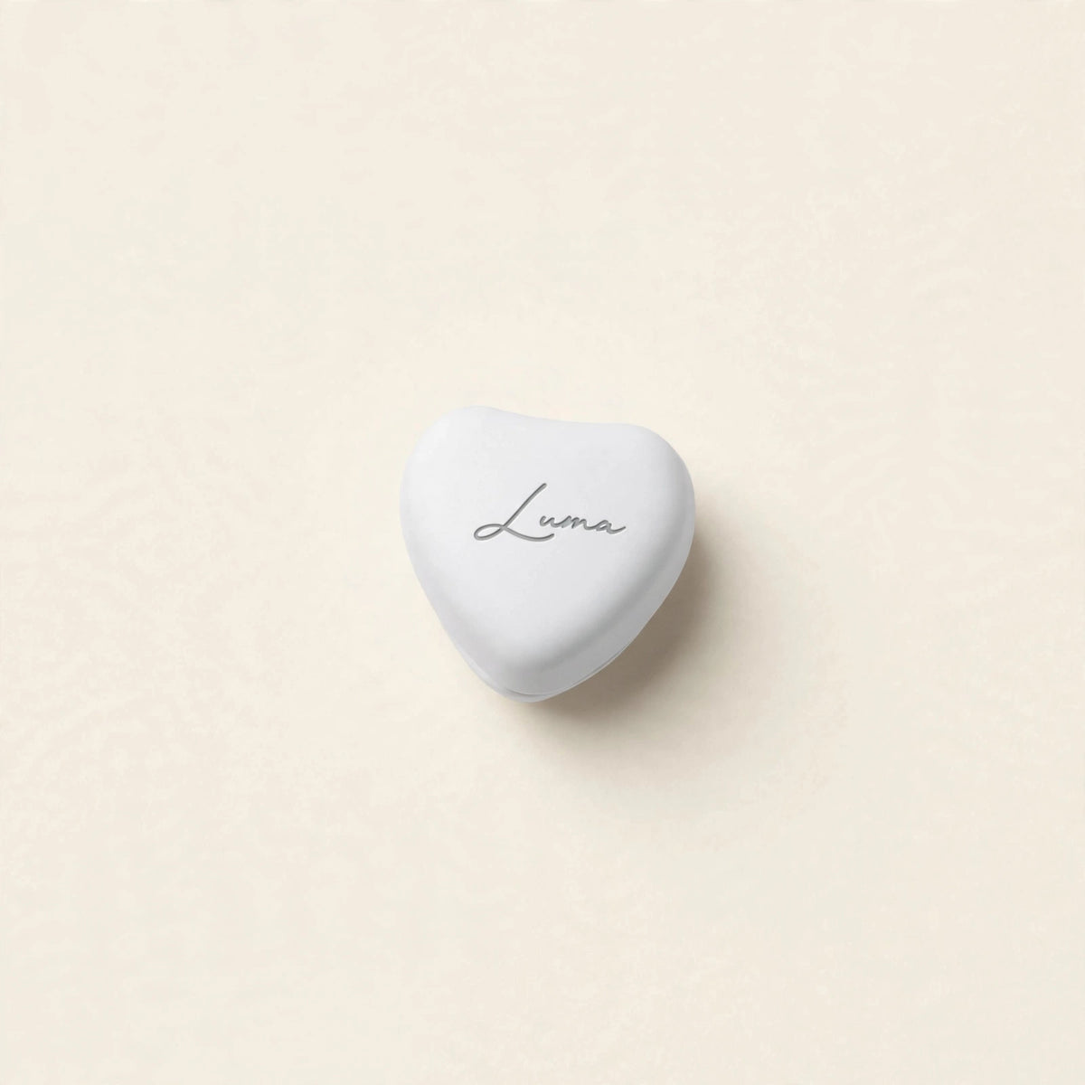 LUMA White heart-shaped magnetic hijab accessories
